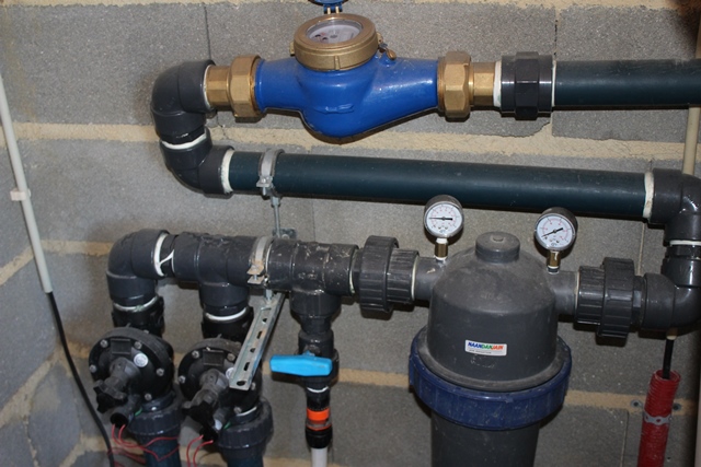 Sistema de rega gota a gota para vinha